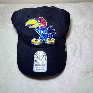 47 Brand Kansas Jayhawks Women’s Sequin Adjustable Cap - New
